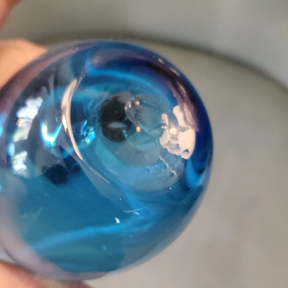 IKEA Blue Glass Bud Vase